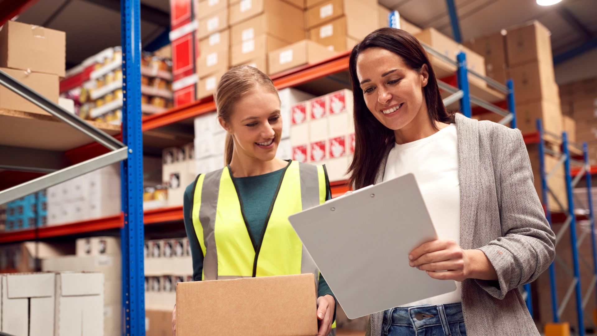PrepBusiness team members handling a package